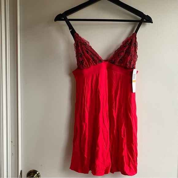 JEZEBEL Women's Demure Chemise in tango red size S NEW - Picture 2 of 7